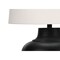 Monarch Specialties Lighting, 26 in.H, Table Lamp, Black Metal, Ivory / Cream Shade, Transitional I 9615 - alternate 4